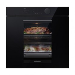 Forno ad incasso Samsung Classe A+ 75L Dual Cook Infinite Line Vetro nero NV75T8549RK/ET